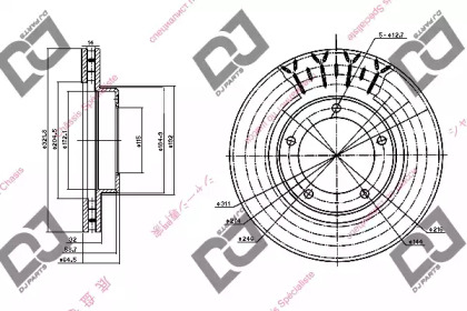 Тормозной диск DJ PARTS BD1231